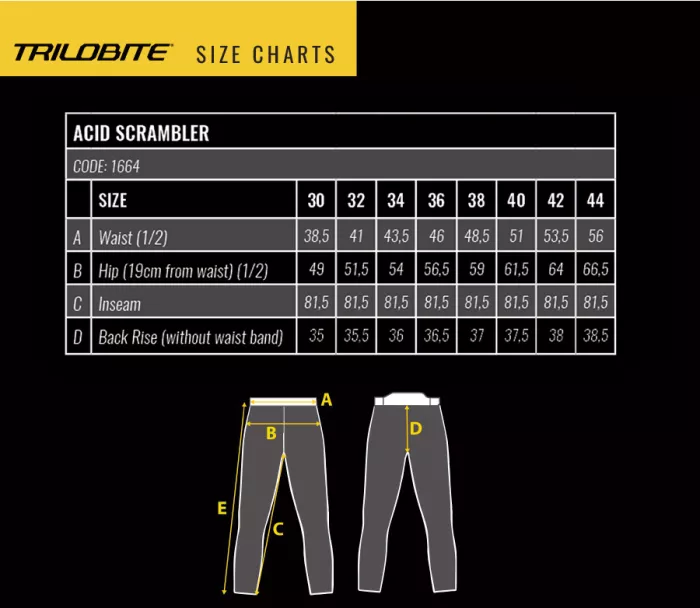 Trilobite Acid Scrambler 2.0 monolayer AAA men black jeans vel. 32