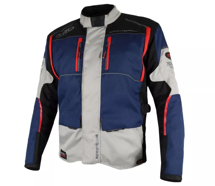 Bunda na moto XRC Winkle 2.0 WTP men adventure grey/black/blue/red