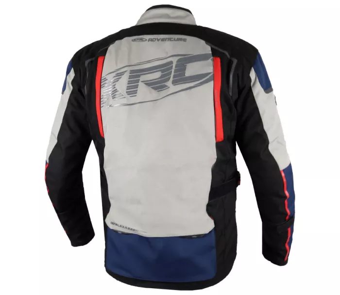 Bunda na moto XRC Winkle 2.0 WTP men adventure grey/black/blue/red