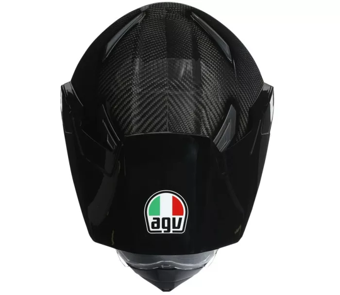 Helma na moto AGV AX9 E2205 SOLID MPLK GLOSSY CARBON