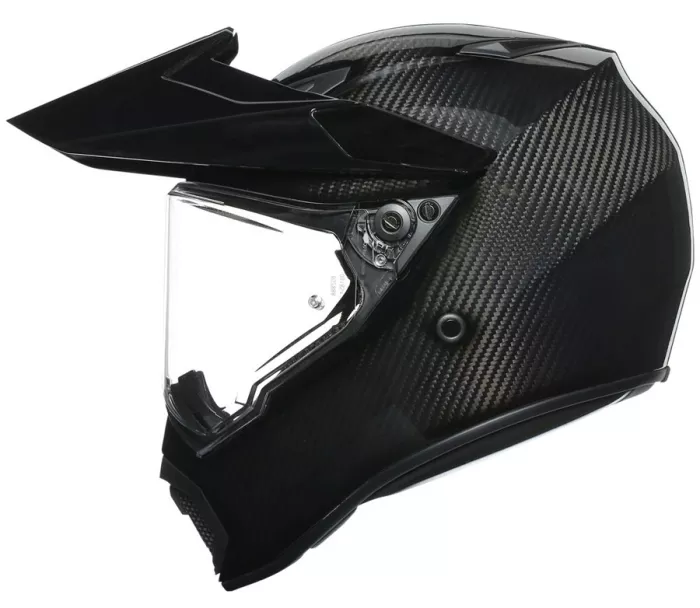 Helma na moto AGV AX9 E2205 SOLID MPLK GLOSSY CARBON