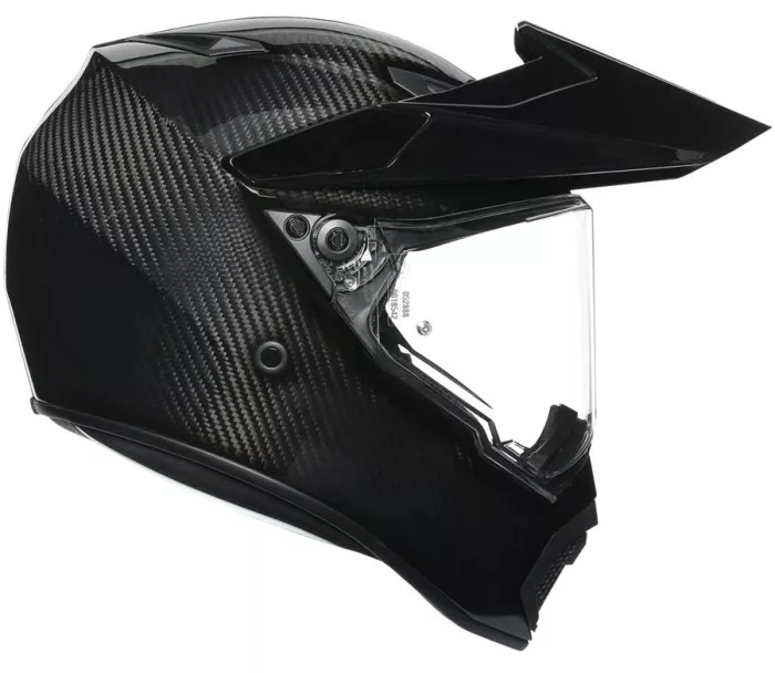 Helma na moto AGV AX9 E2205 SOLID MPLK GLOSSY CARBON