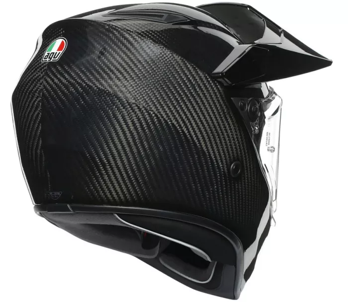 Helma na moto AGV AX9 E2205 SOLID MPLK GLOSSY CARBON