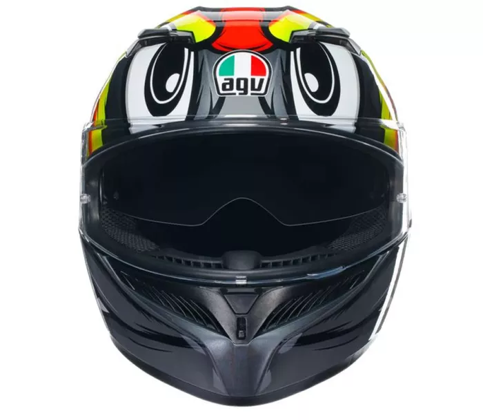 Helma na moto AGV K3 E2206 MPLK BIRDY 2.0 GREY/YELLOW/RED