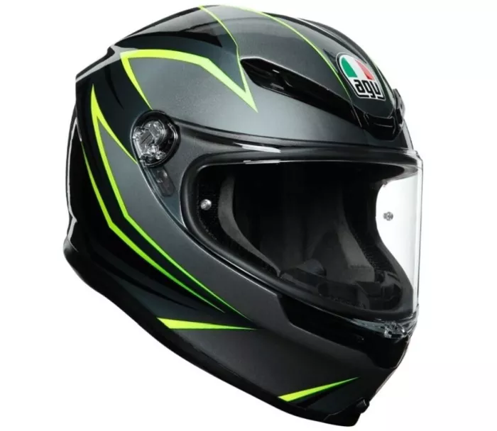 Integrálna helma AGV K6 ECE MULTI MPLK FLASH GREY/BLACK/LIME