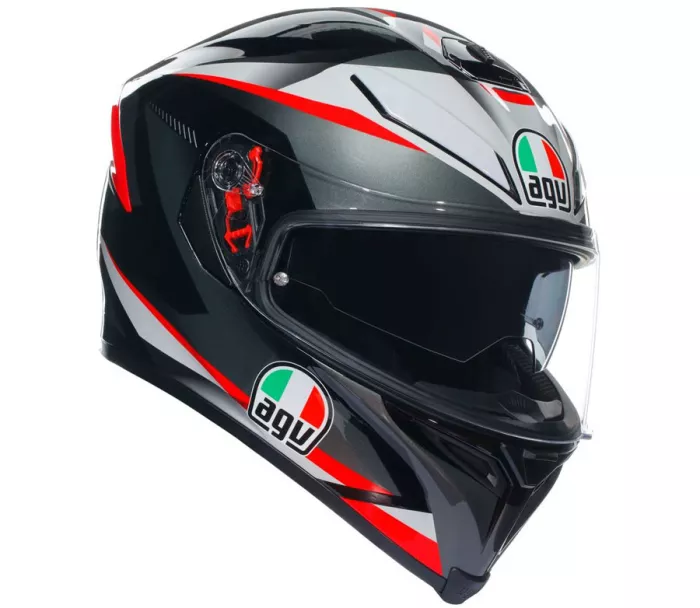 Helma na moto AGV K5S MULTI MPLK PLASMA BLACK/GREY/RED