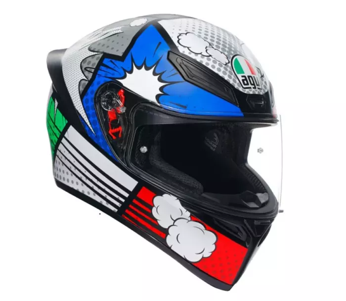 Prilba na motorku integrálna  AGV K1 S Bang Matt Italy/Blue XL