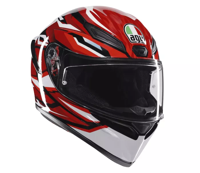 Helma na moto AGV K1 S E2206 LION BLACK/RED/WHITE