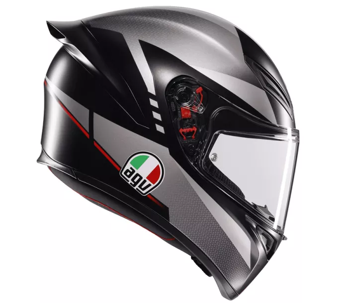 Helma na moto AGV K1 S E2206 LAP MATT BLACK/GREY/RED