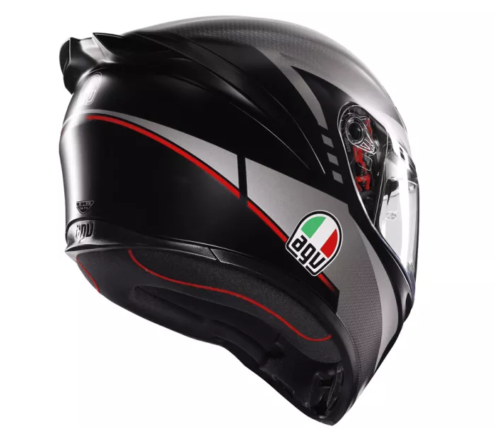 Helma na moto AGV K1 S E2206 LAP MATT BLACK/GREY/RED