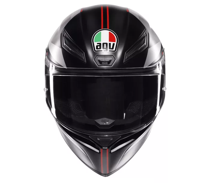 Helma na moto AGV K1 S E2206 LAP MATT BLACK/GREY/RED