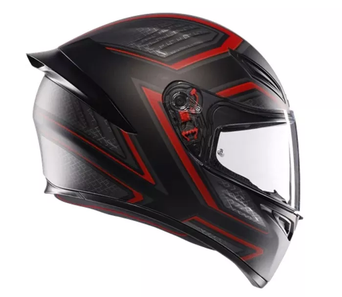 Helma na moto AGV K1 S E2206 SLING MATT BLACK/RED