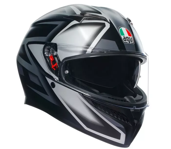 Helma na moto AGV K3 E2206 MPLK COMPOUND MATT BLACK/GREY