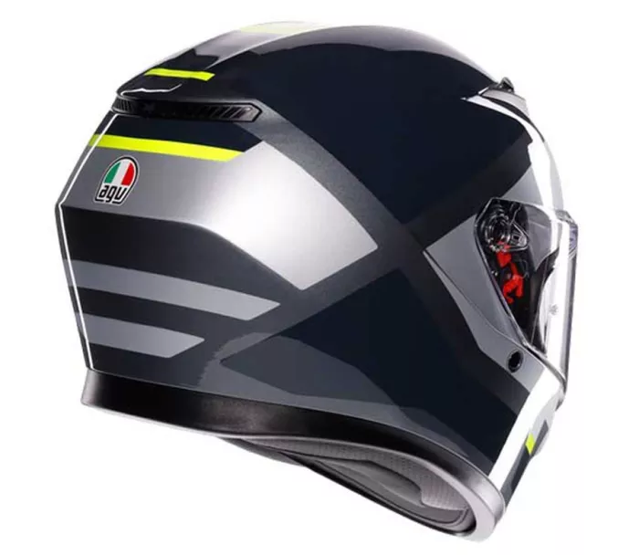 Helma na moto AGV K3 E2206 MPLK SHADE GREY/YELLOW FLUO