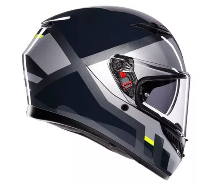 Helma na moto AGV K3 E2206 MPLK SHADE GREY/YELLOW FLUO