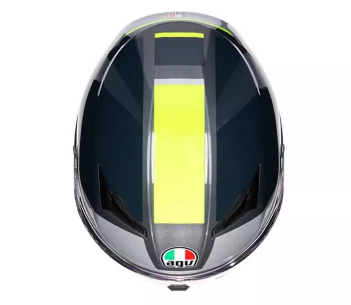 Helma na moto AGV K3 E2206 MPLK SHADE GREY/YELLOW FLUO