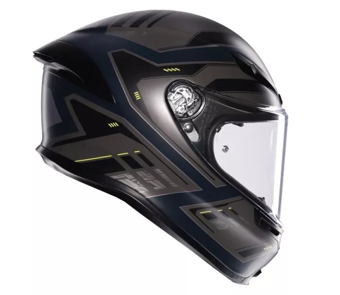 Helma na moto AGV K6 S E2206 MPLK ENHANCE MATT GREY/YELLOW FLUO