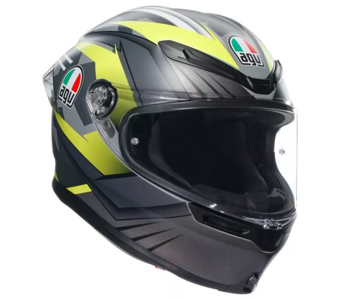 Helma na moto AGV K6 S E2206 MPLK EXCITE MATT CAMO/YELLOW FLUO