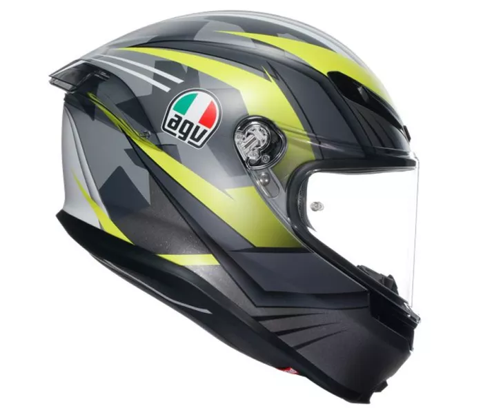 Helma na moto AGV K6 S E2206 MPLK EXCITE MATT CAMO/YELLOW FLUO