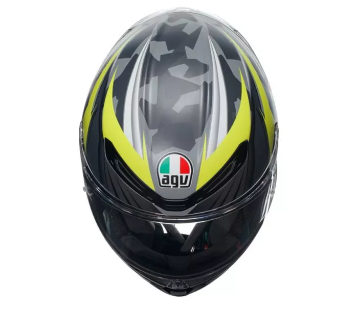 Helma na moto AGV K6 S E2206 MPLK EXCITE MATT CAMO/YELLOW FLUO