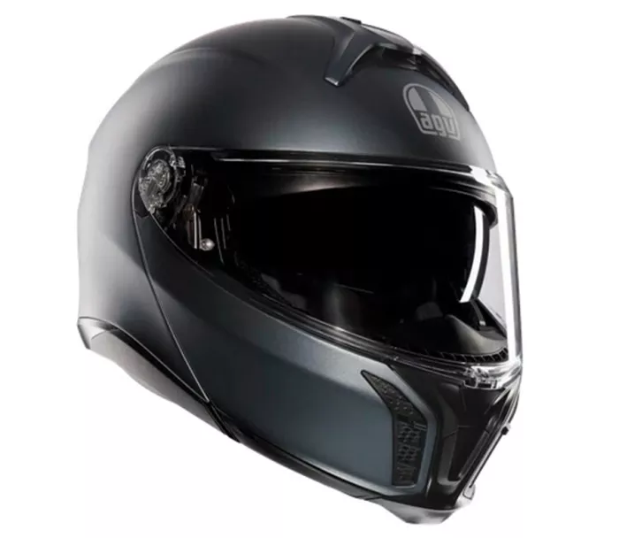 Helma na moto AGV TOURMODULAR E2206 SOLID MPLK MATT ARDESIA GREY