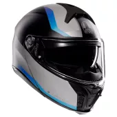 Helma na moto AGV TOURMODULAR E2206 MPLK STRAY BLACK/GREY/BLUE