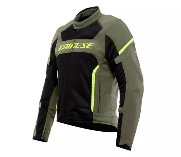 Pánska bunda Dainese AIR FRAME 3 TEX ARMY GREEN/BLACK/FLUO YELLOW