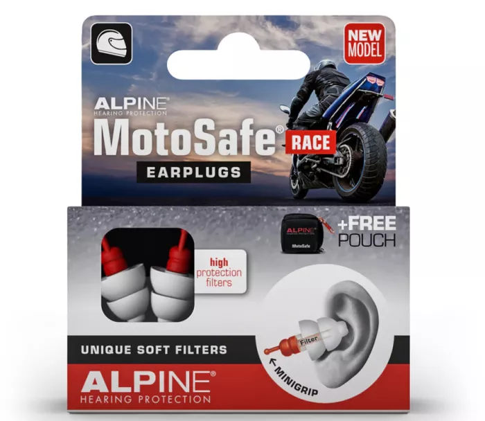 Alpine MotoSafe Race špunty do uší s filtrem