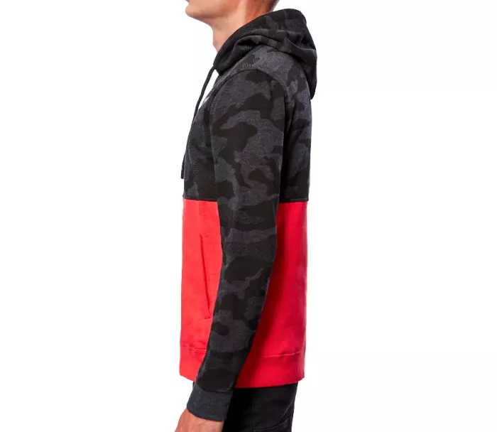 Mikina Alpinestars Camo block charchoal/red