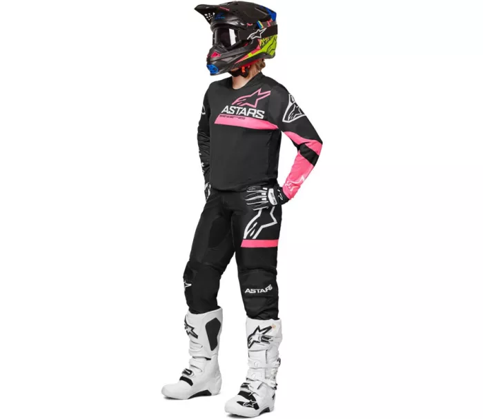 Dámské motokrosové nohavice Alpinestars Stella Fluid pants black/pink fluo