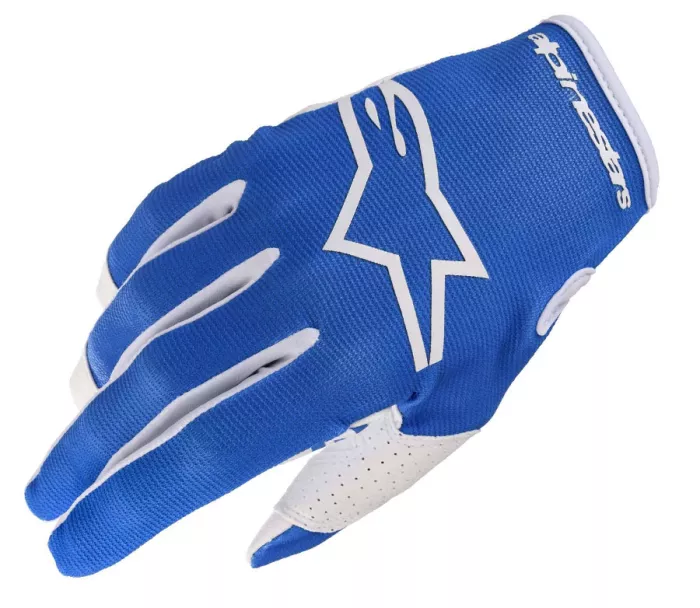 Motokrosové rukavice Alpinestars Radar blue/white