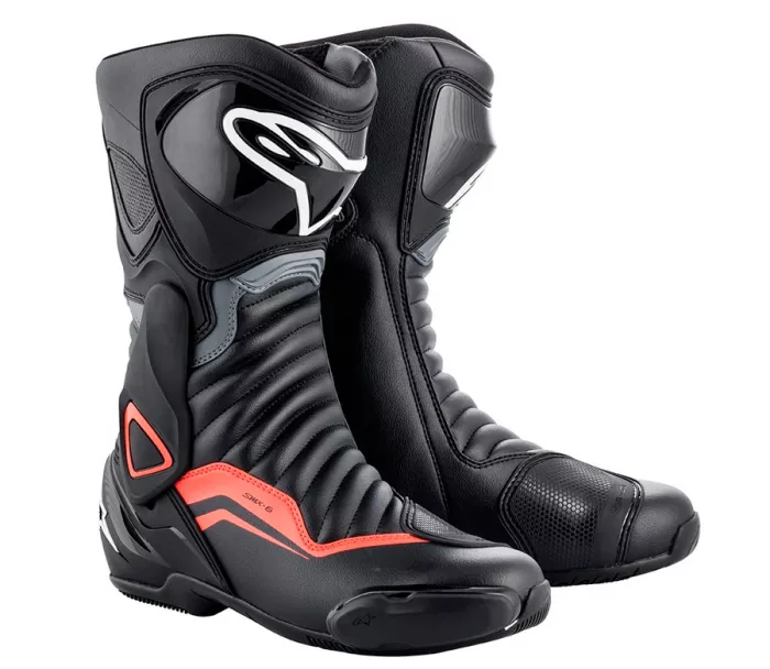 Topánky na motorku Alpinestars SMX-6 V2 black / grey / red fluo