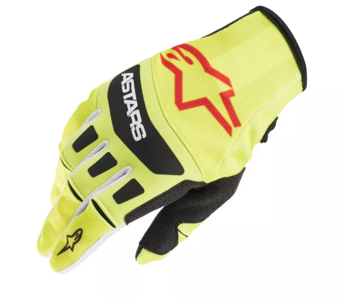 Motokrosové rukavice Alpinestars Techstar yellow fluo/black