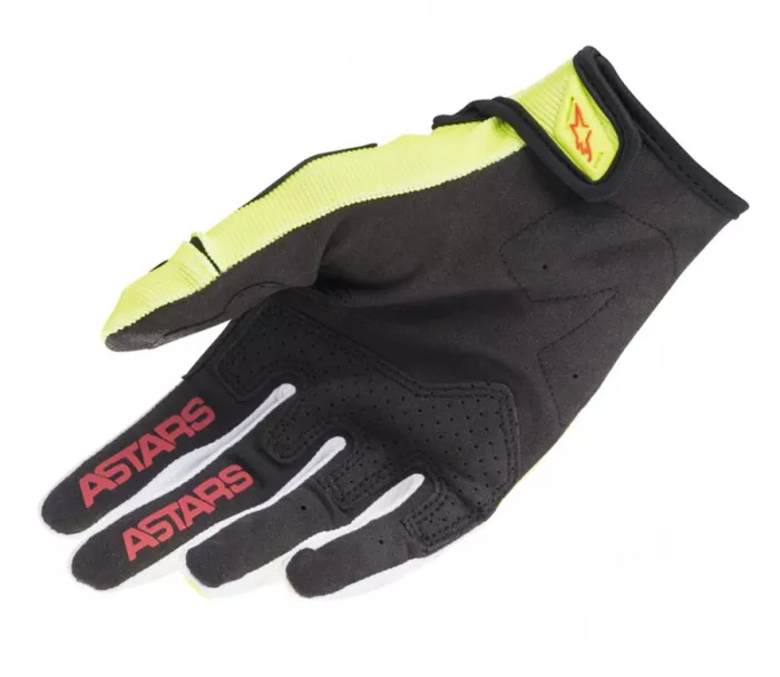 Motokrosové rukavice Alpinestars Techstar yellow fluo/black