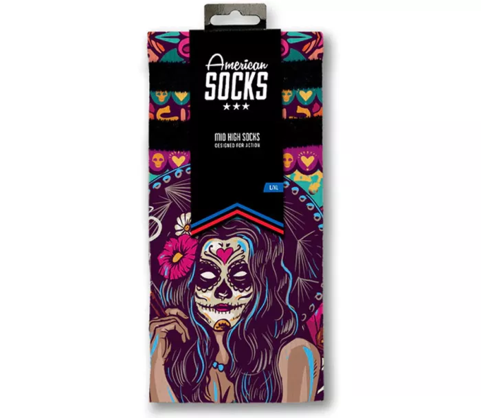 Ponožky American Socks Dia de los Muertos