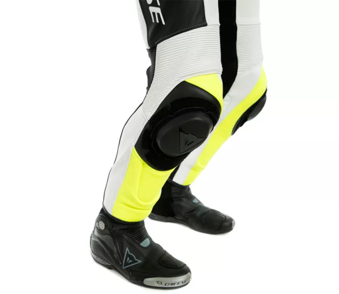 Kombinéza na motocykl Dainese ASSEN 2 BLACK/WHITE/FLUO YELLOW