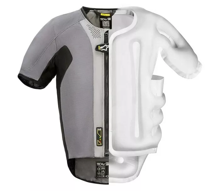 Výhodný set: Nazran Cavell Tech-Air black/grey/fluo dámská + Alpinestars Tech-Air 5 vesta