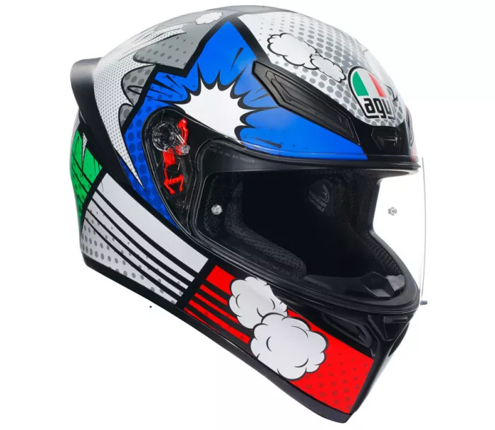 Prilba na motorku integrálna AGV K1 S Bang Matt Italy/Blue