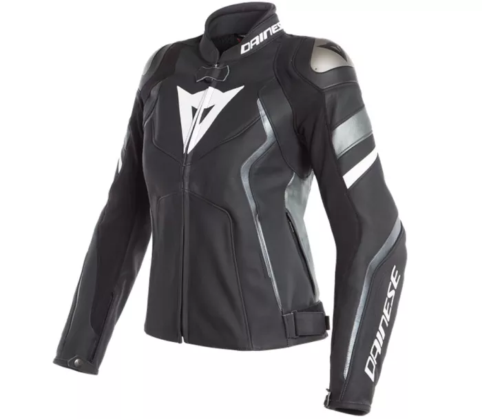 Dámská bunda na motorku Dainese AVRO 4 LADY matt black/white