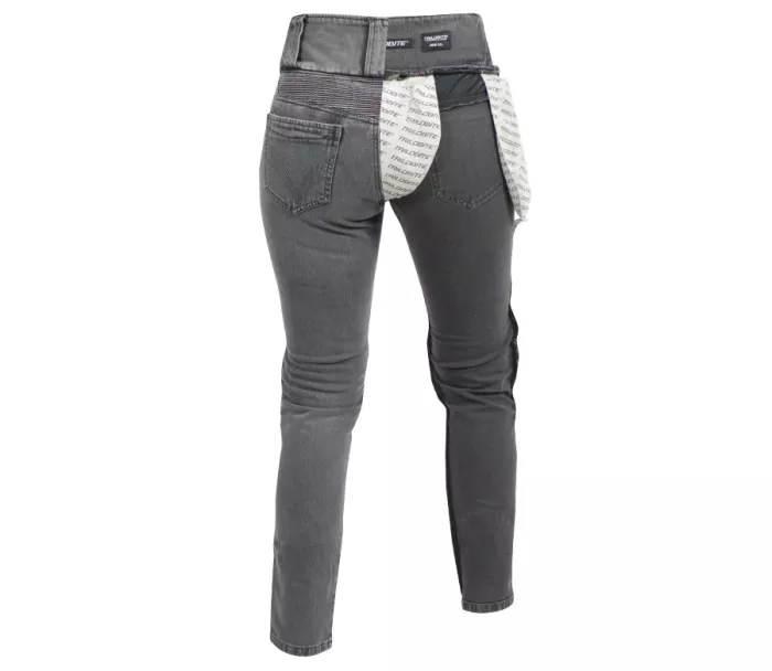 Dámske motocyklové nohavice Trilobite Bella ladies grey jeggins