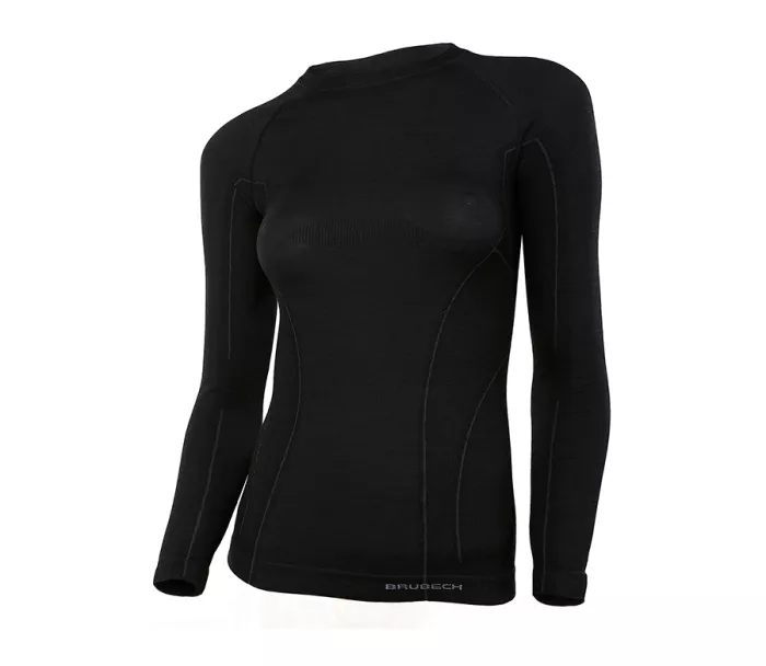 Dámské funkční tričko Brubeck LS12810 Active Wool black