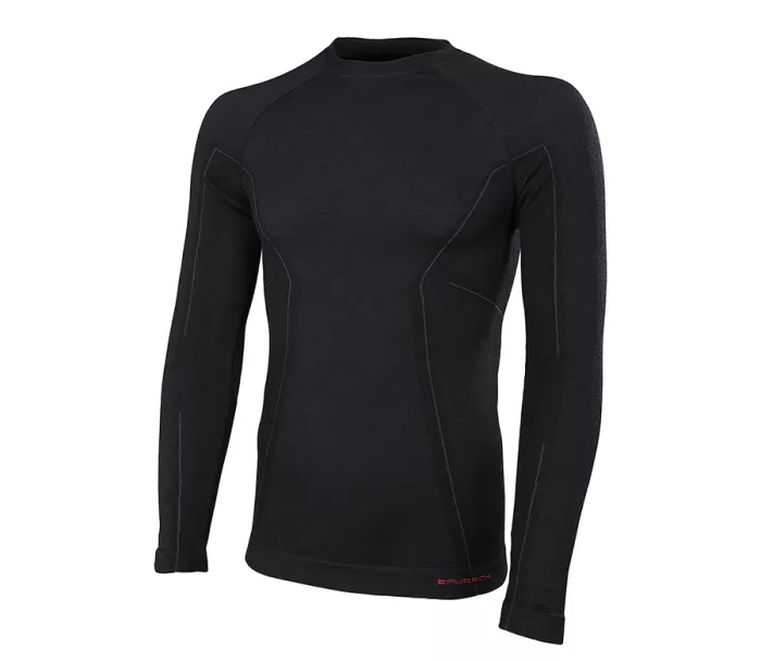 Funkční tričko Brubeck LS12820 Active Wool black