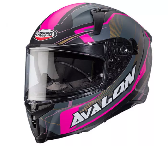 Helma na moto Caberg Avalon X Optic matt black/grey/fuchsia