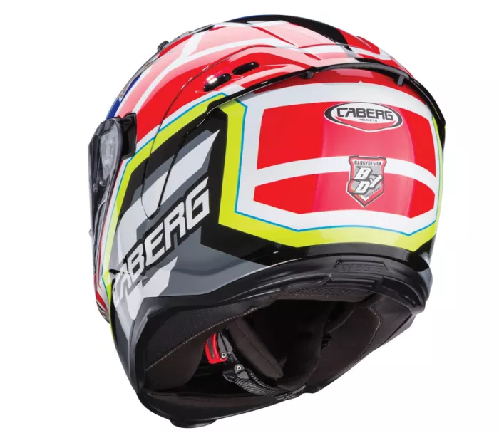 Helma na moto Caberg Avalon X Track black/yellow fluo/red fluo/blue