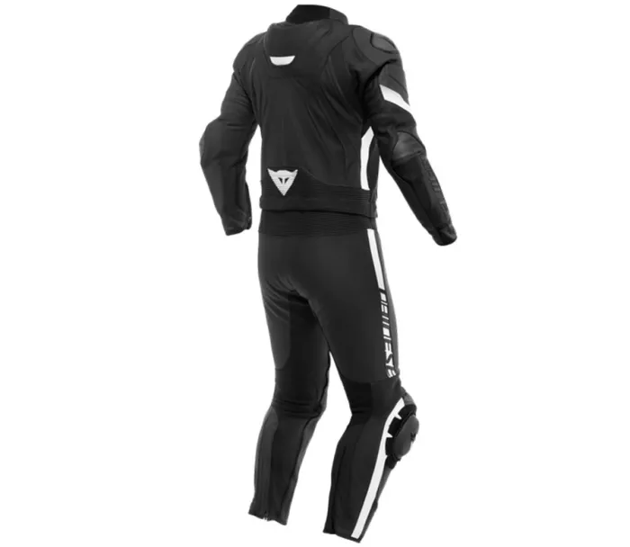 Dvojdielna kombinéza na moto Dainese AVRO 4 BLACK-MATT/BLACK-MATT/WHITE