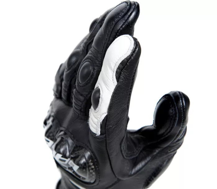 Dámské rukavice Dainese CARBON 4 LONG LADY LEATHER GLOVES BLACK/BLACK/WHITE