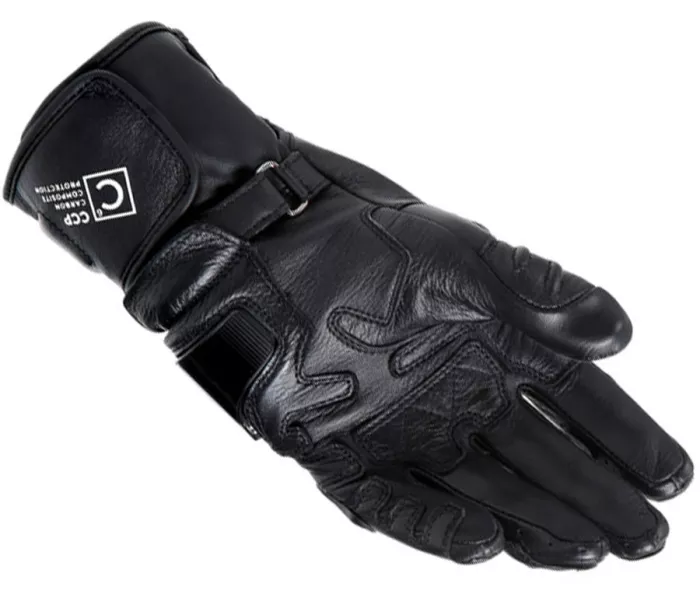 Dámské rukavice Dainese CARBON 4 LONG LADY LEATHER GLOVES BLACK/BLACK/WHITE