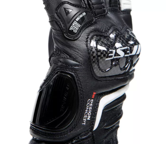 Dámské rukavice Dainese CARBON 4 LONG LADY LEATHER GLOVES BLACK/BLACK/WHITE