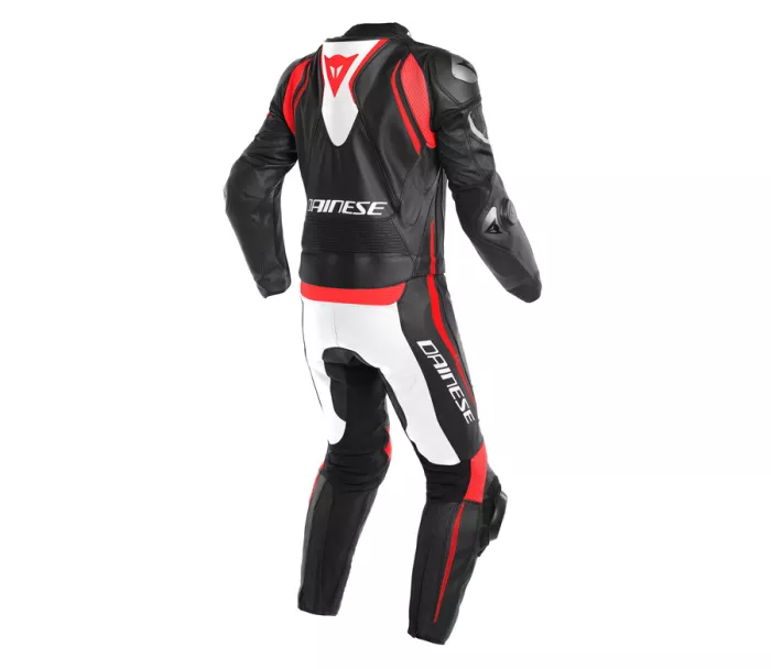 Kombinéza na moto Dainese Laguna Seca 4 black matt / white / fluo red