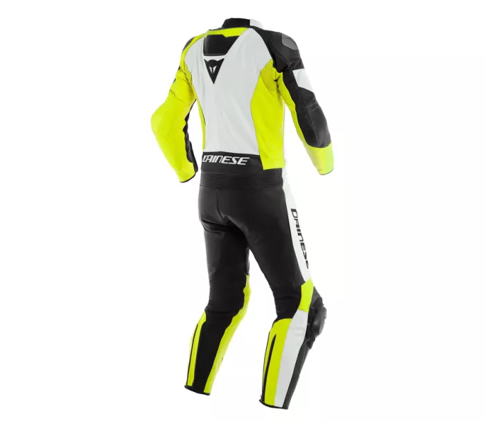 Kombinéza na moto Dainese Mistel white/fluo yellow/black vel. 58